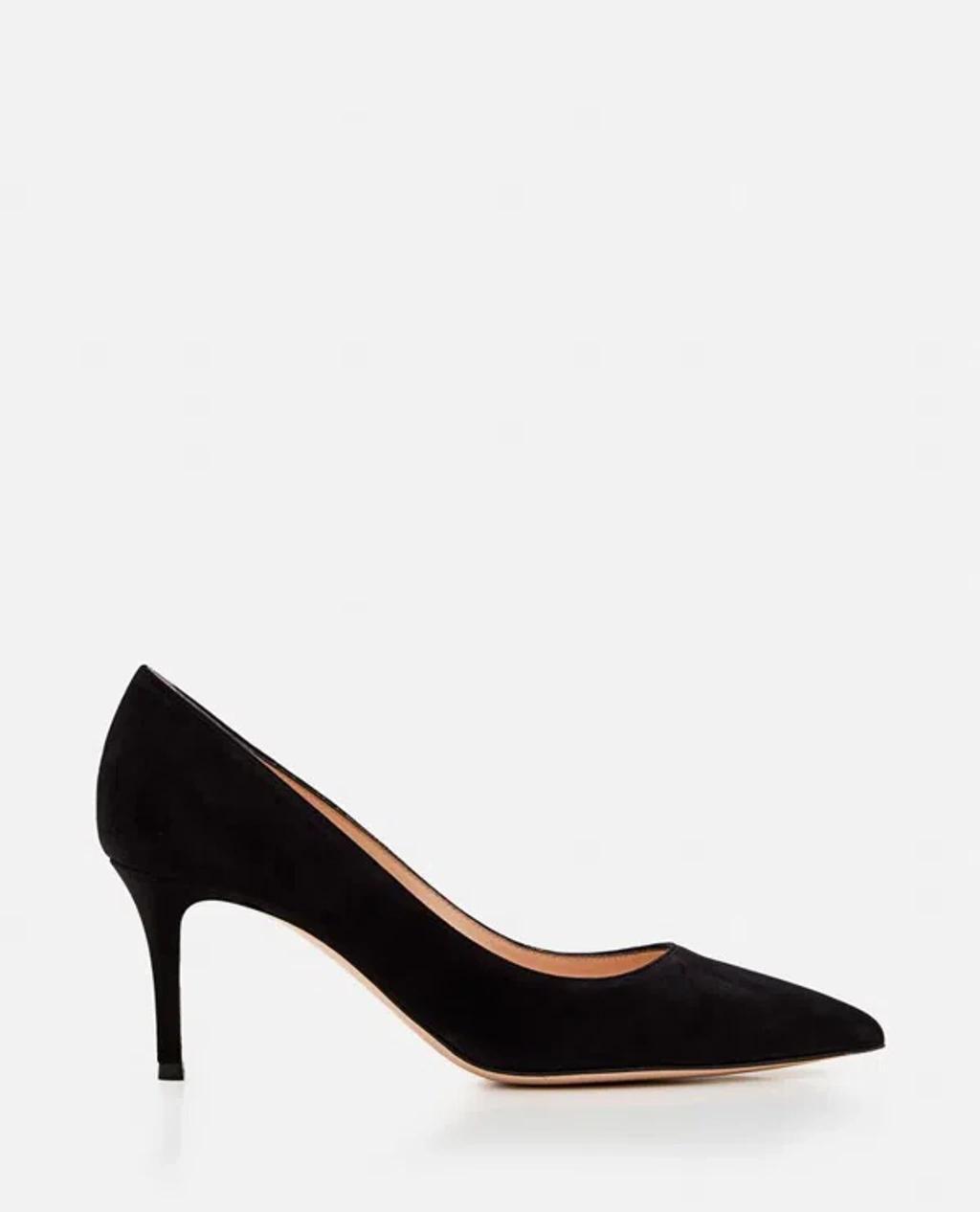 Gianvito 70mm Suede Pumps In Black Product Image