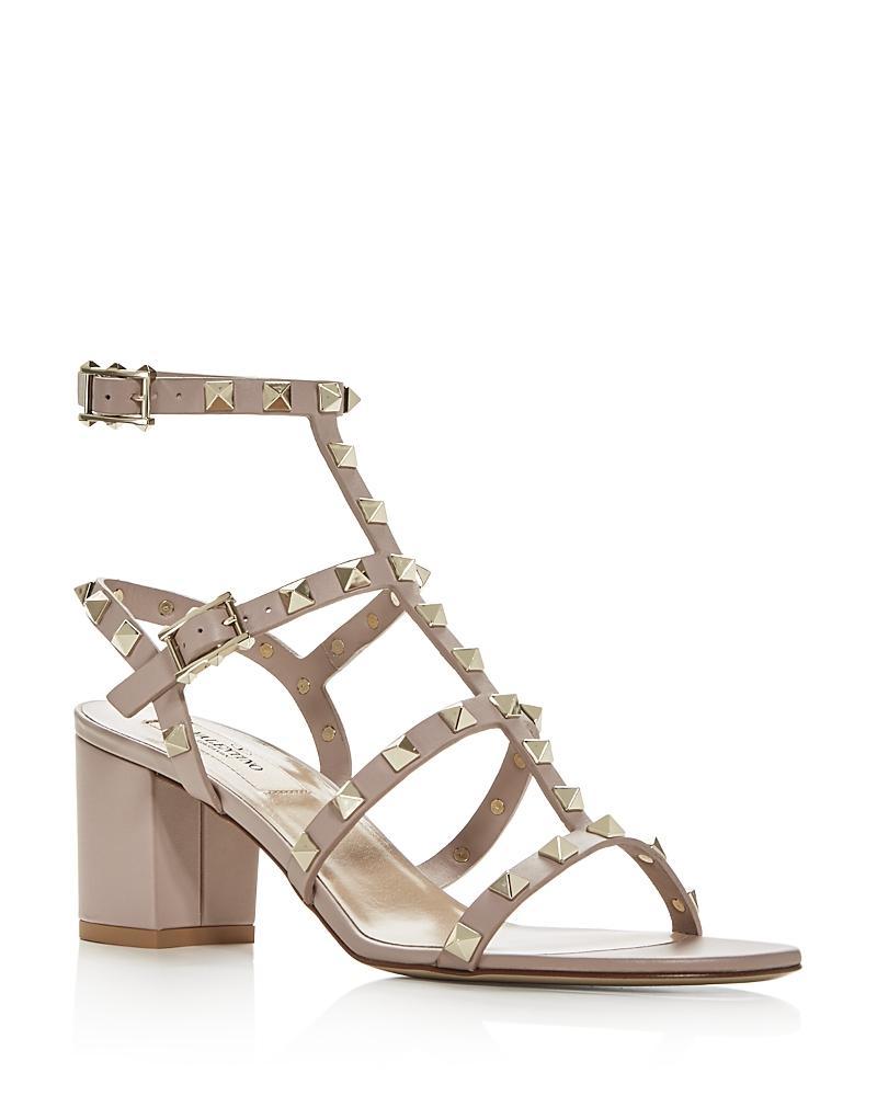 Valentino Garavani Womens Rockstud City Block Heel Sandals Product Image