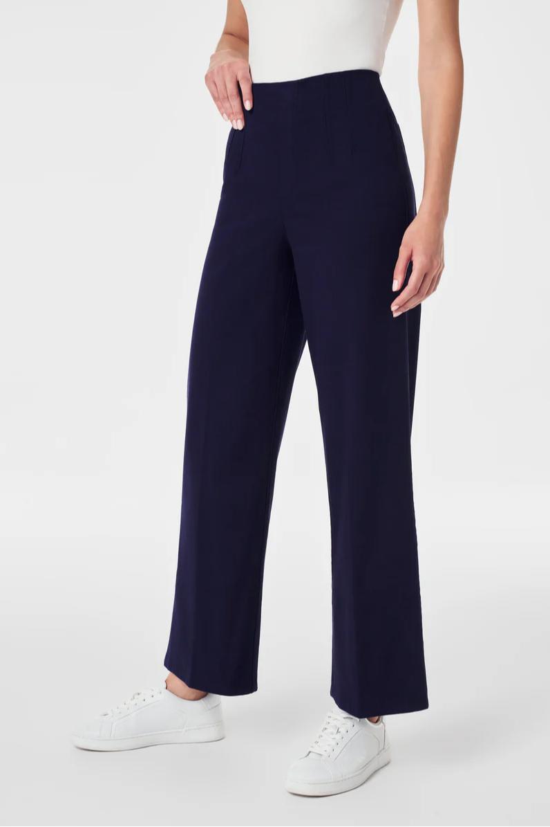 Stretch Twill Cropped Wide Leg Pant Product Image