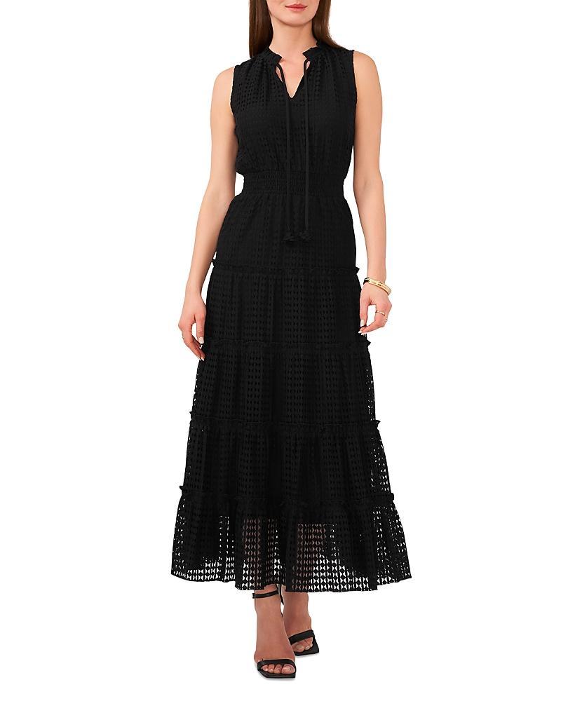 1.state Tie Neck Tiered Maxi Dress Product Image