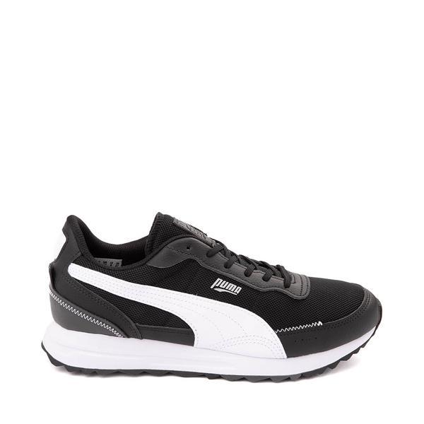 Mens PUMA Road Rider Athletic Shoe - Black / White Product Image