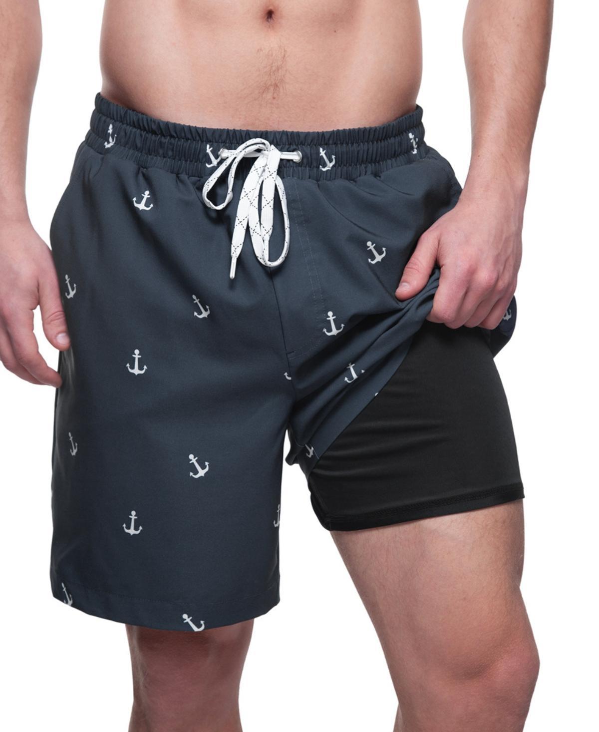 Rokka&Rolla Mens 7 Compression Liner Stretch Swim Trunks Upf 50+ Product Image