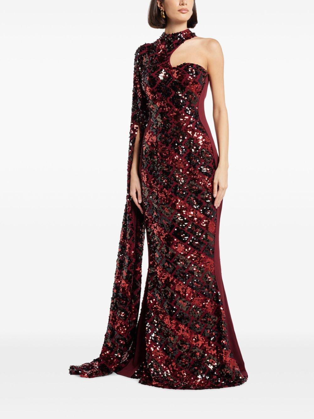 sequin-embellished gown Product Image