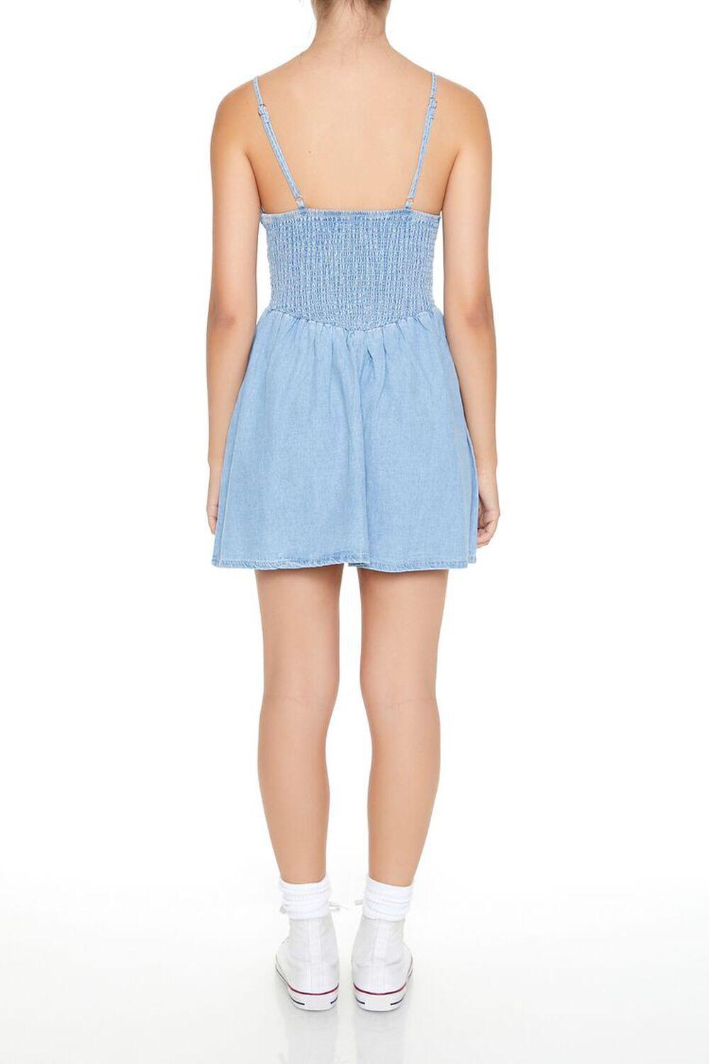 Smocked Denim Cami Mini Dress | Forever 21 Product Image