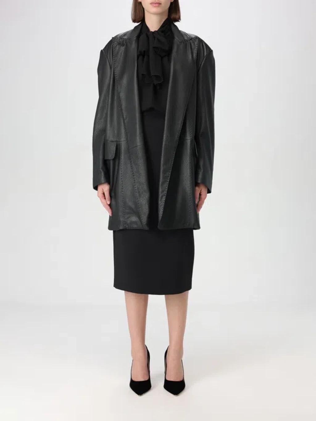 MAX MARA Coat Woman Black Women Product Image