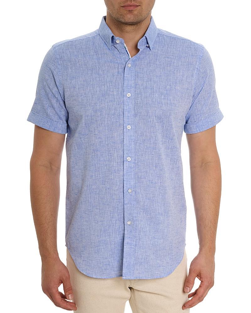 Mens Palmer Linen & Cotton-Blend Shirt Product Image