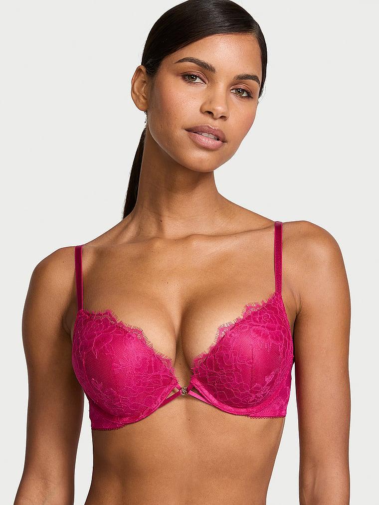 Bombshell Add-2-Cups Rose Lace Push-Up Bra Product Image