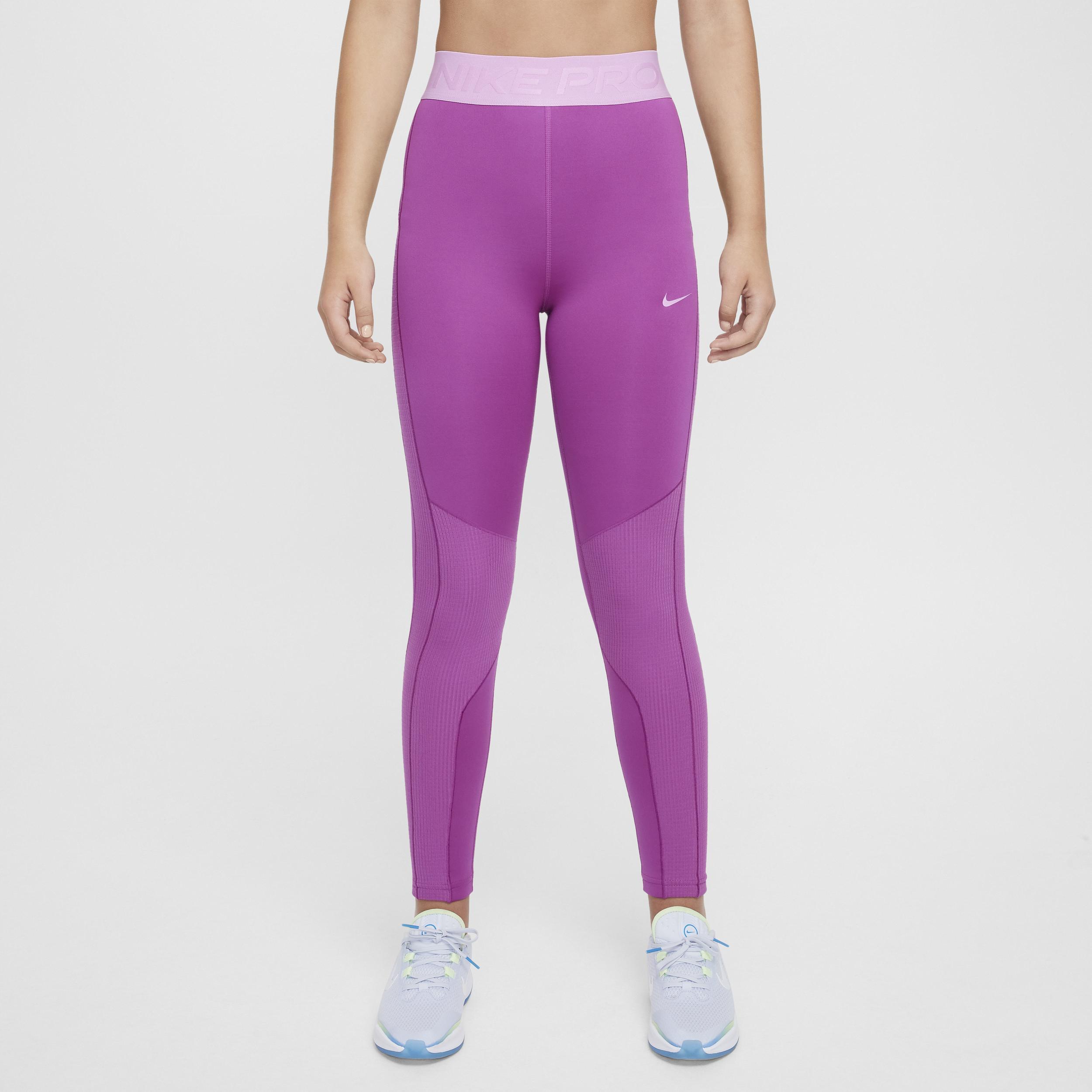 Womens Nike Pro Girls Therma-FIT Mid-Rise Leggings Product Image