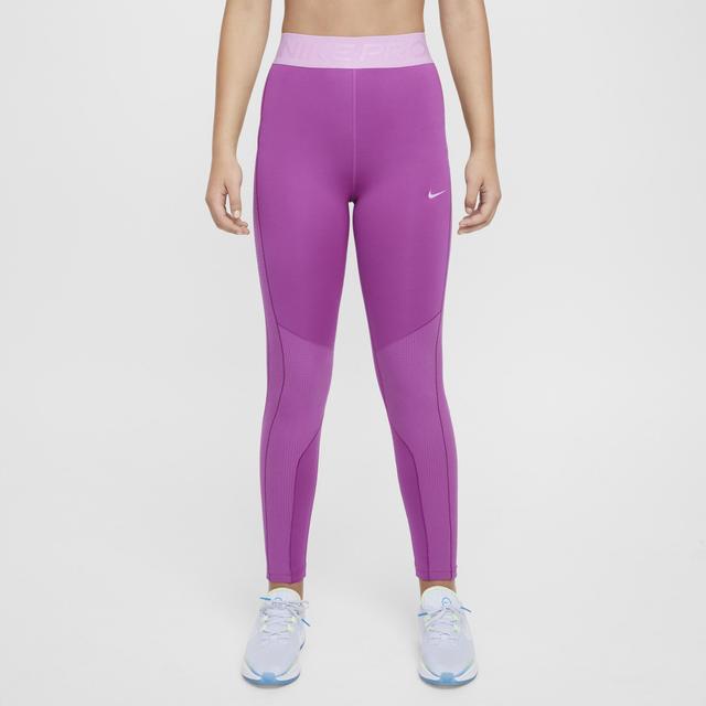 Womens Nike Pro Girls Therma-FIT Mid-Rise Leggings Product Image