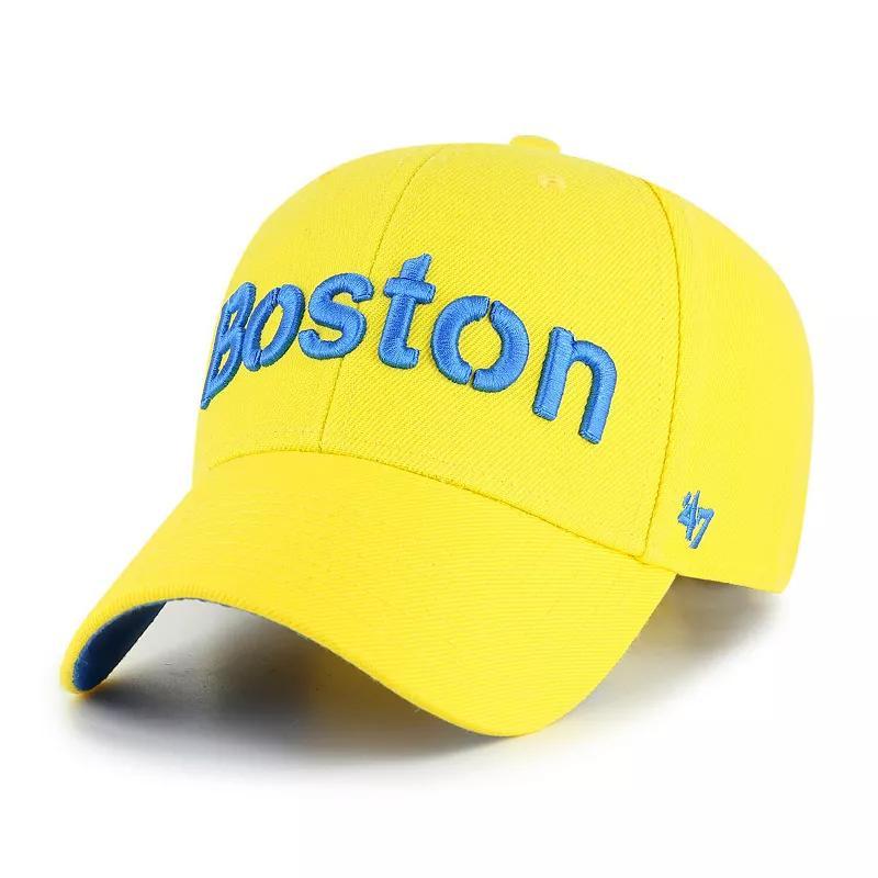 Mens 47 Boston Red Sox City Connect MVP Adjustable Hat Product Image