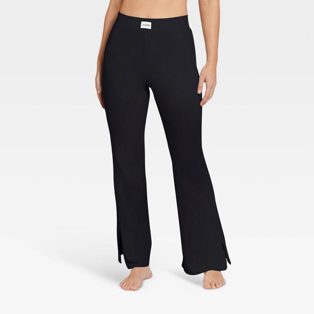 Jockey Generation Womens Cotton Stretch Flare Lounge Pants - Black S: Midweight, Organic Fabric, Comfort Fit Product Image