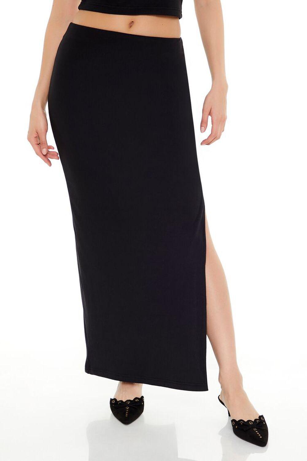 Cropped Tee & Maxi Skirt Set | Forever 21 Product Image