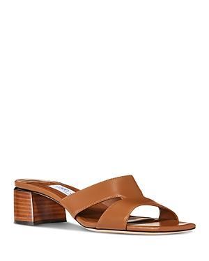 Womens Ellison 45MM Open-Toe Leather Mules Product Image