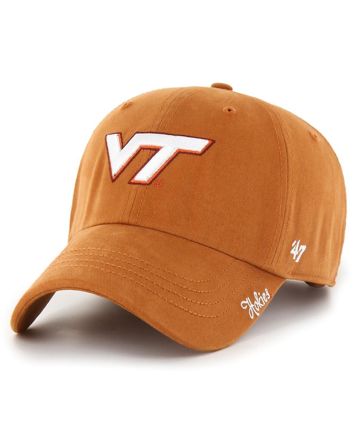 Womens 47 Burnt Orange Virginia Tech Hokies Miata Clean Up Adjustable Hat Product Image