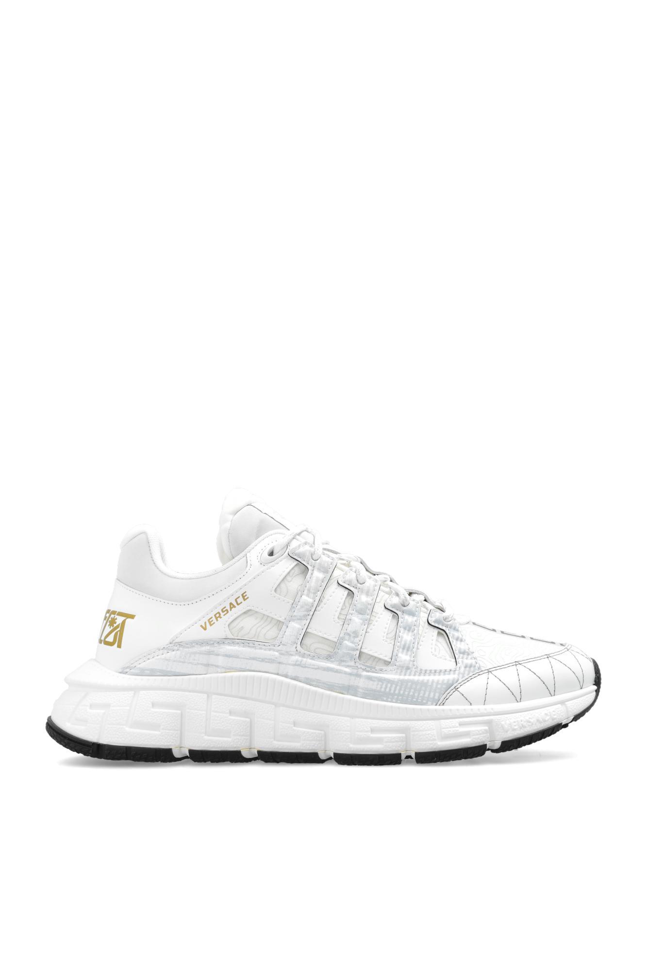 VERSACE Men's Trigreca Sneakers In White Product Image