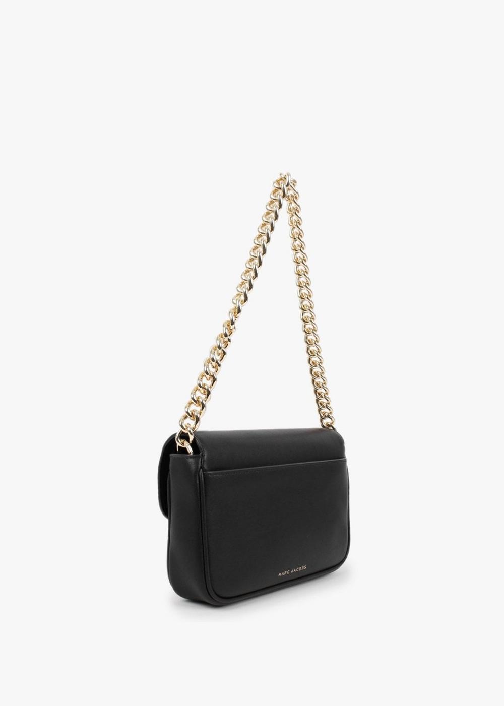 The J Marc Black Leather Shoulder Bag Product Image