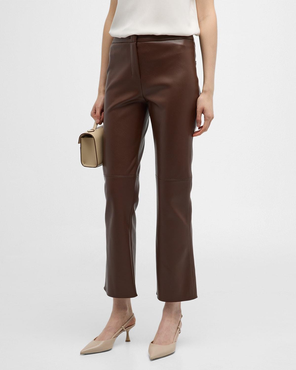 Sublime Faux Leather Kick-Flare Trousers Product Image