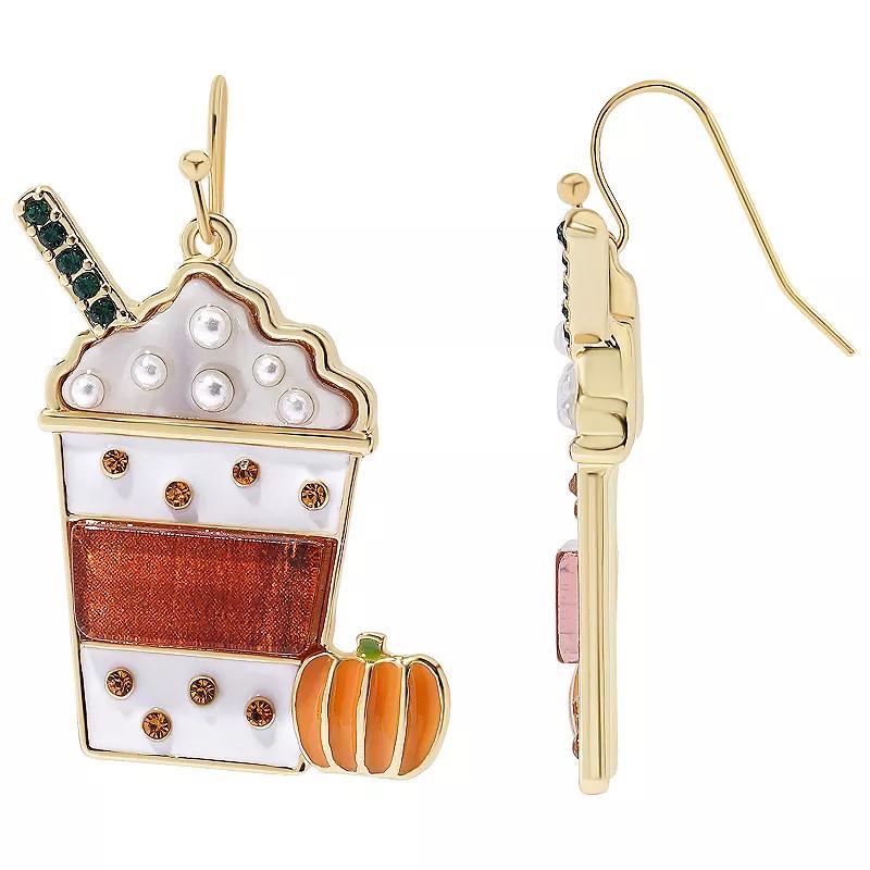 Celebrate Together Pumpkin Spice Latte Drop Earrings, Womens, Orange Product Image