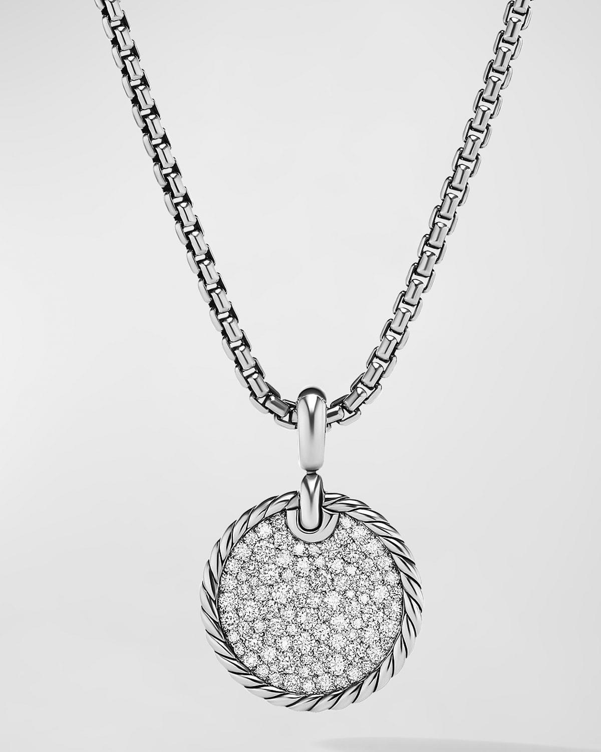 Womens DY Elements Disc Pendant With Pav Diamonds Product Image