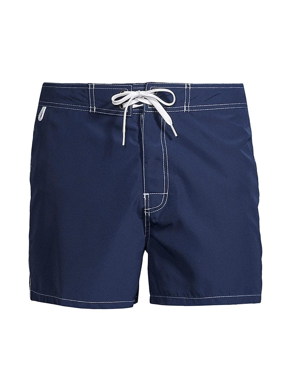 Mens Classic Contrast-Stitch Board Shorts Product Image