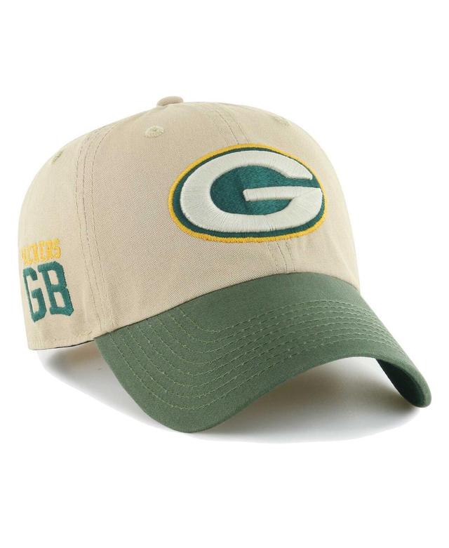 Mens 47 Brand Khaki Green Bay Packers Ashford Clean Up Adjustable Hat - Khaki Product Image