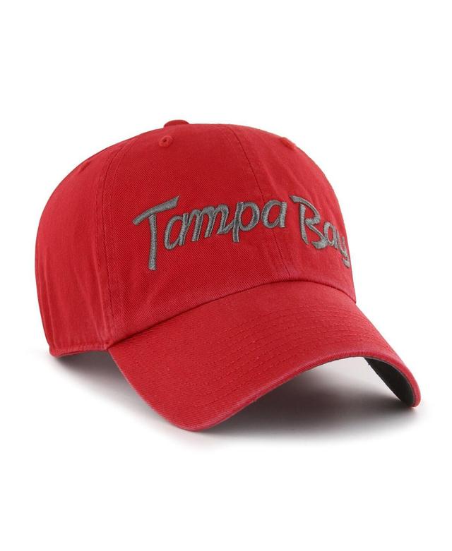 Mens 47 Red Tampa Bay Buccaneers Crosstown Clean Up Adjustable Hat Product Image