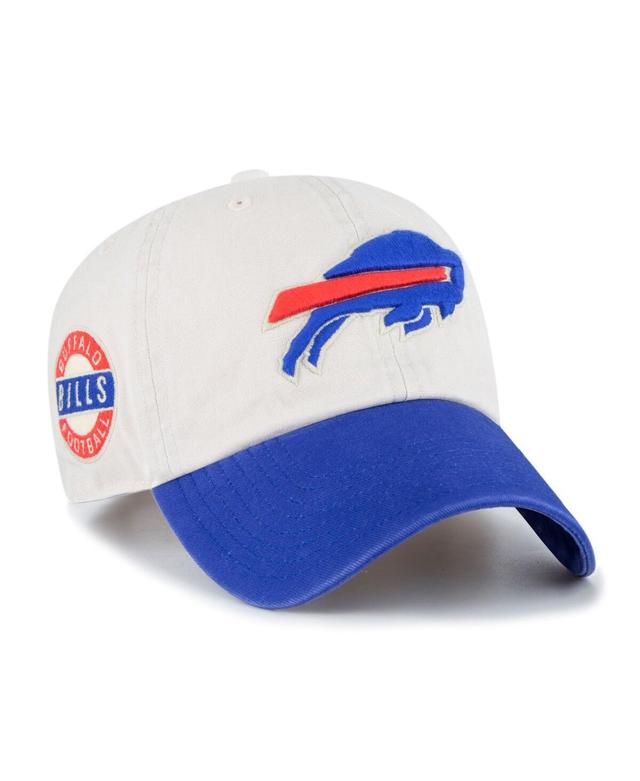 Mens 47 Cream/Royal Buffalo Bills Sidestep Clean Up Adjustable Hat Product Image