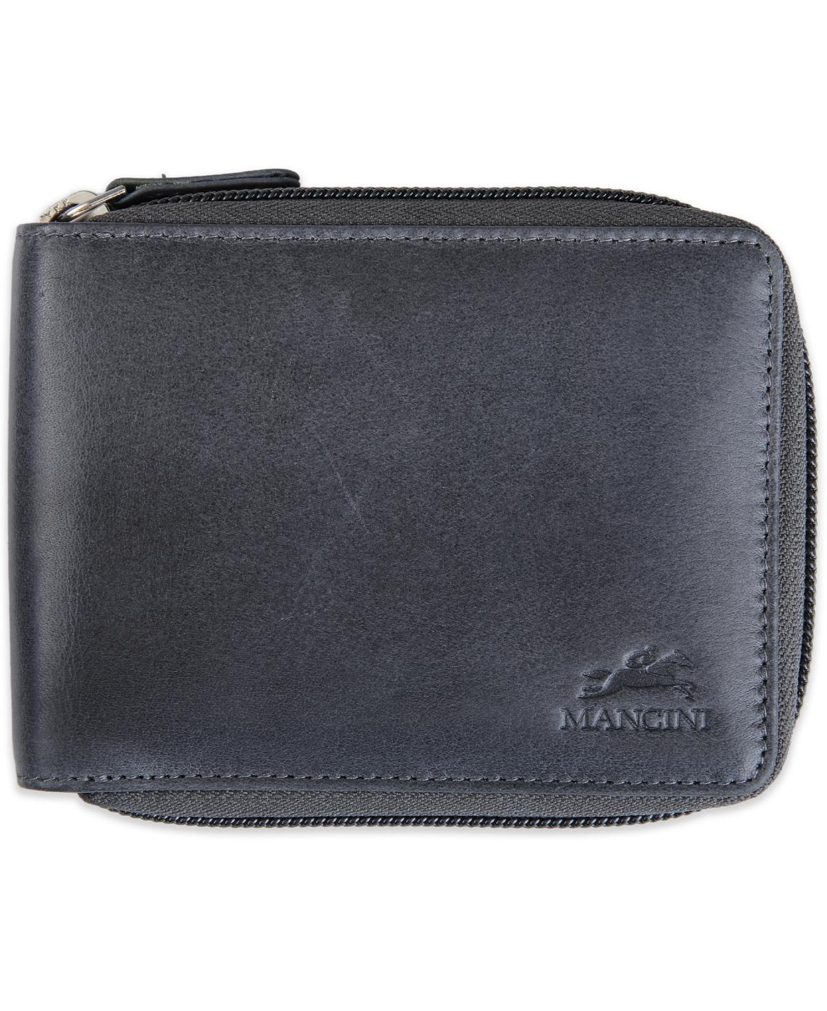 Mens Bellagio Collection Zippered Bifold Wallet with Removable Pass Case Product Image