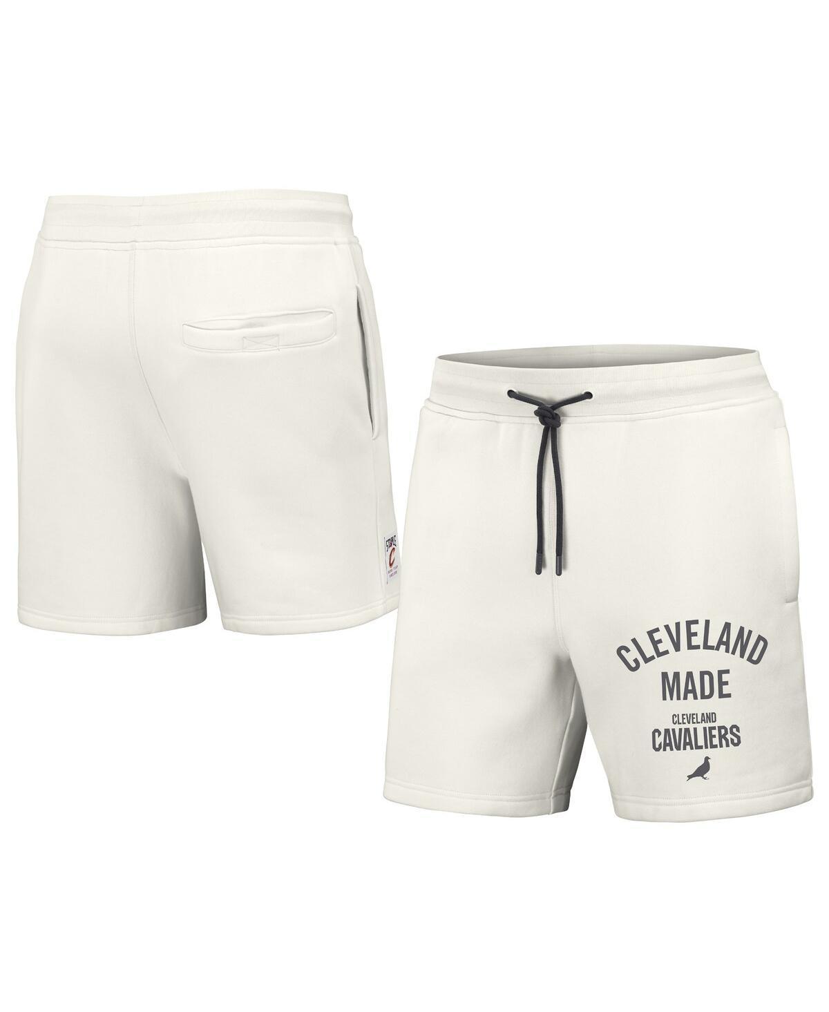 Mens NBA x Staple Cream Cleveland Cavaliers Heavyweight Fleece Shorts Product Image