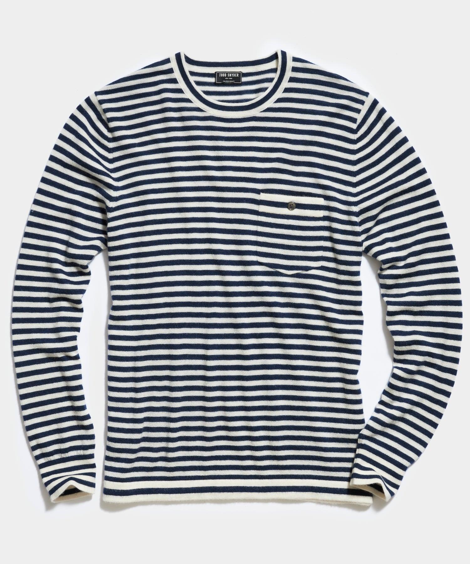 Cashmere Pocket Tee Stripe Product Image