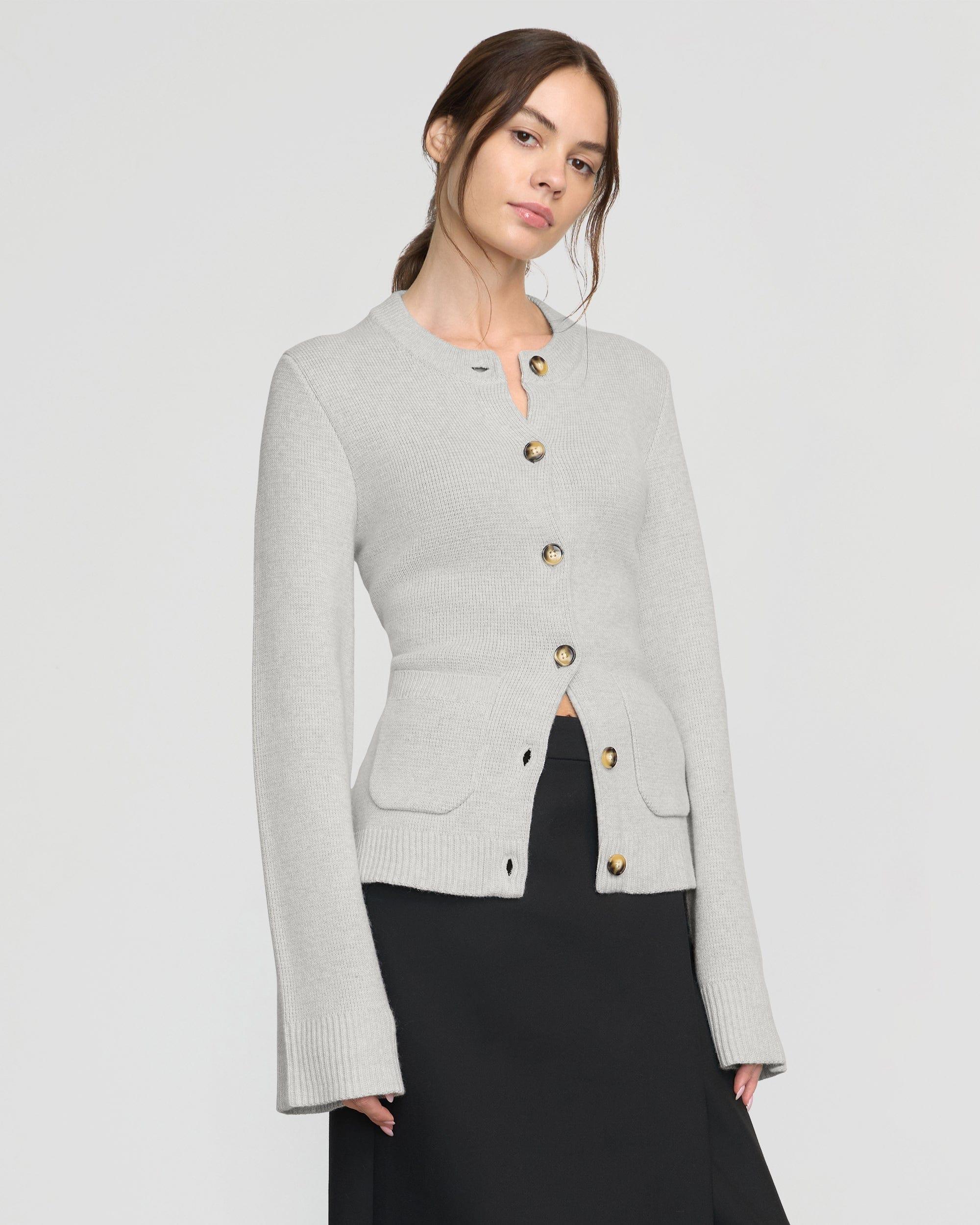 Eames Organic Cotton-Wool Button Cardigan Product Image