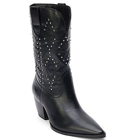 Matisse Cascade Leather Studded Mid Western Boots Product Image