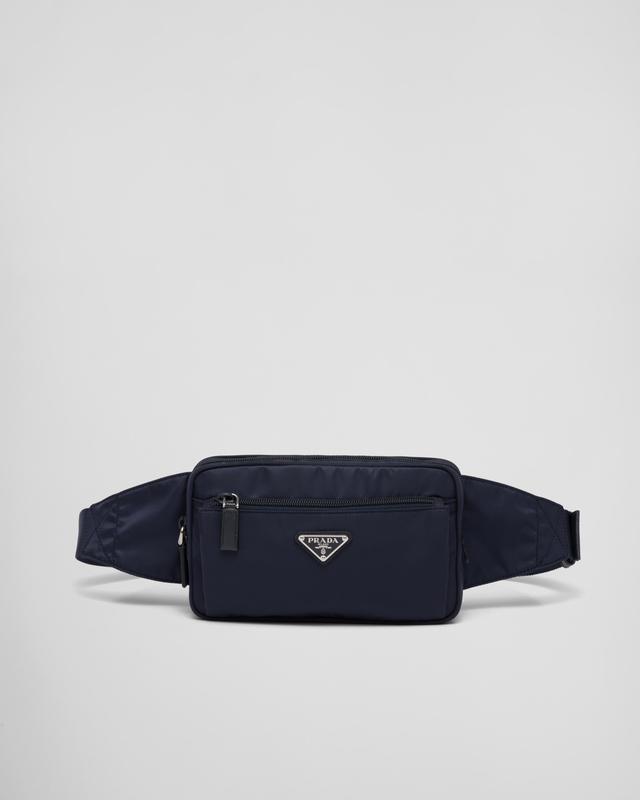 Re-Nylon and Saffiano leather belt bag Product Image