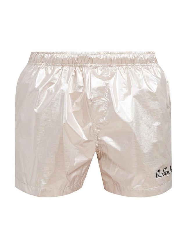 Mens Satin Metallic Swim Shorts Product Image