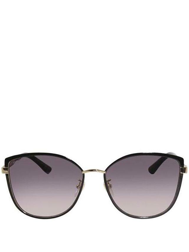 Eyewear Rectangle Frame Sunglasses In Gold Product Image