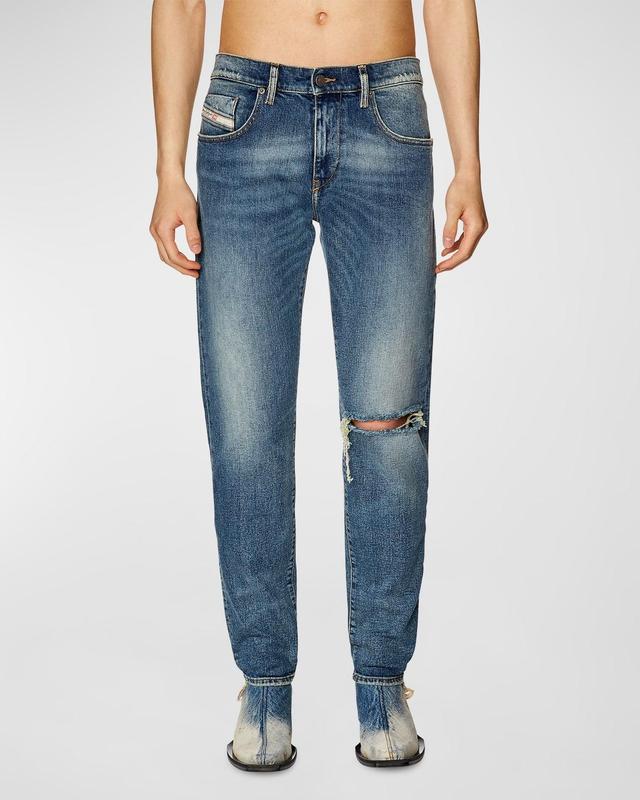 Mens 2019 D-Strukt L.32 Medium-Wash Denim Jeans Product Image