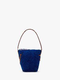 MINI ANCHOR HOBO - CHENILLE TOP HANDLE BAG in blue | JW Anderson US  Product Image