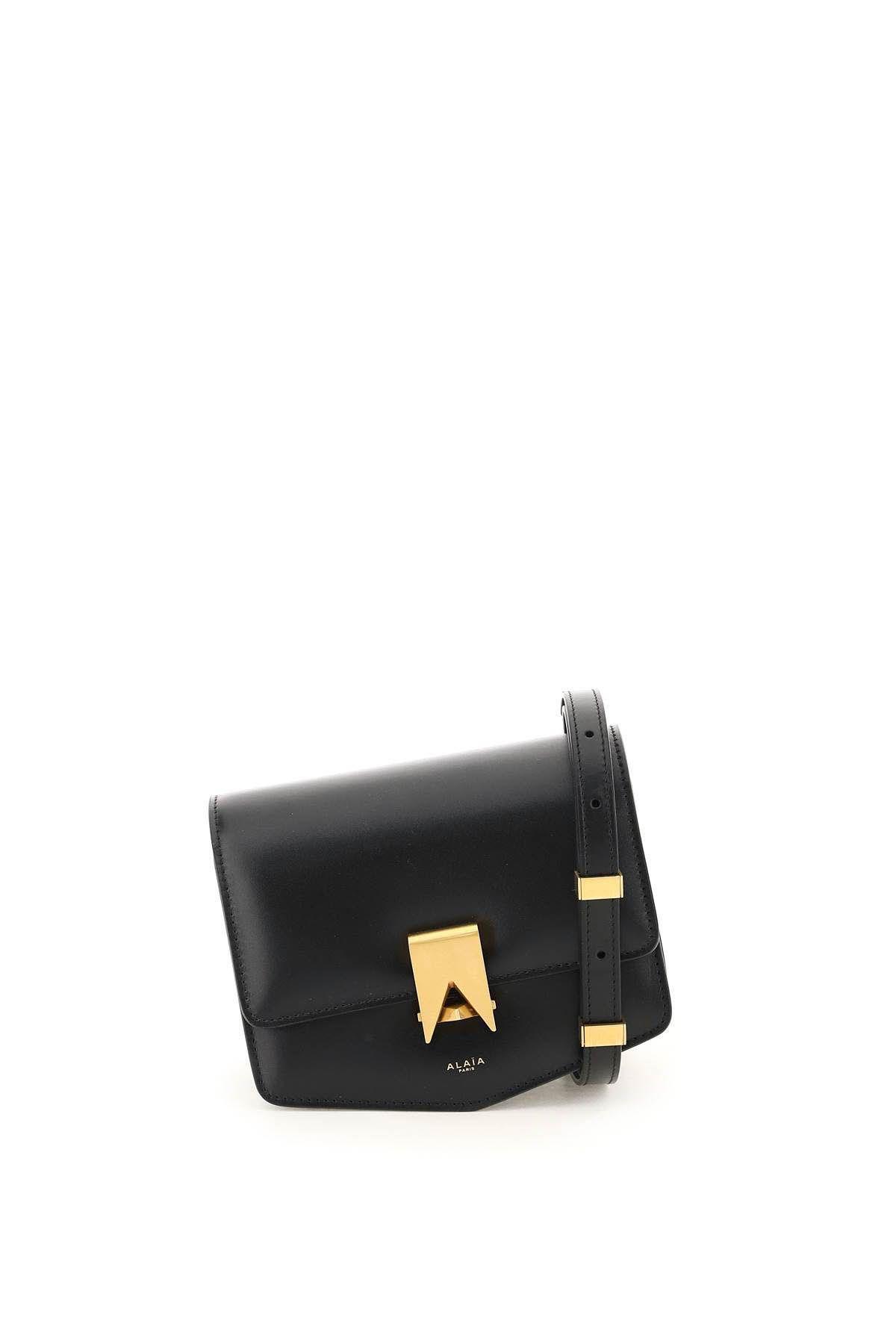 ALAÏA Small 'le Papa' Leather Bag In Black Product Image