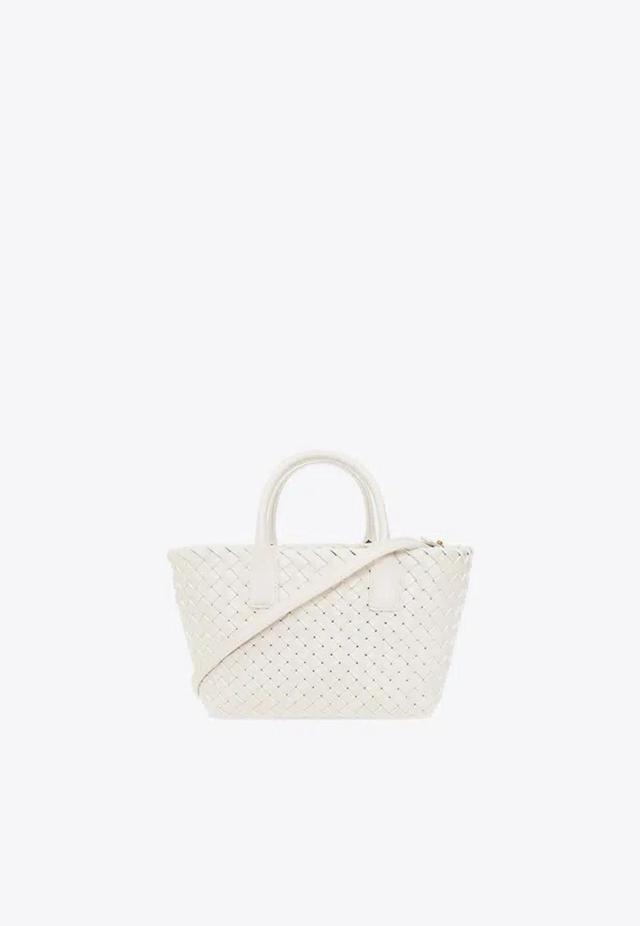 BOTTEGA VENETA Mini Cabat In White Product Image