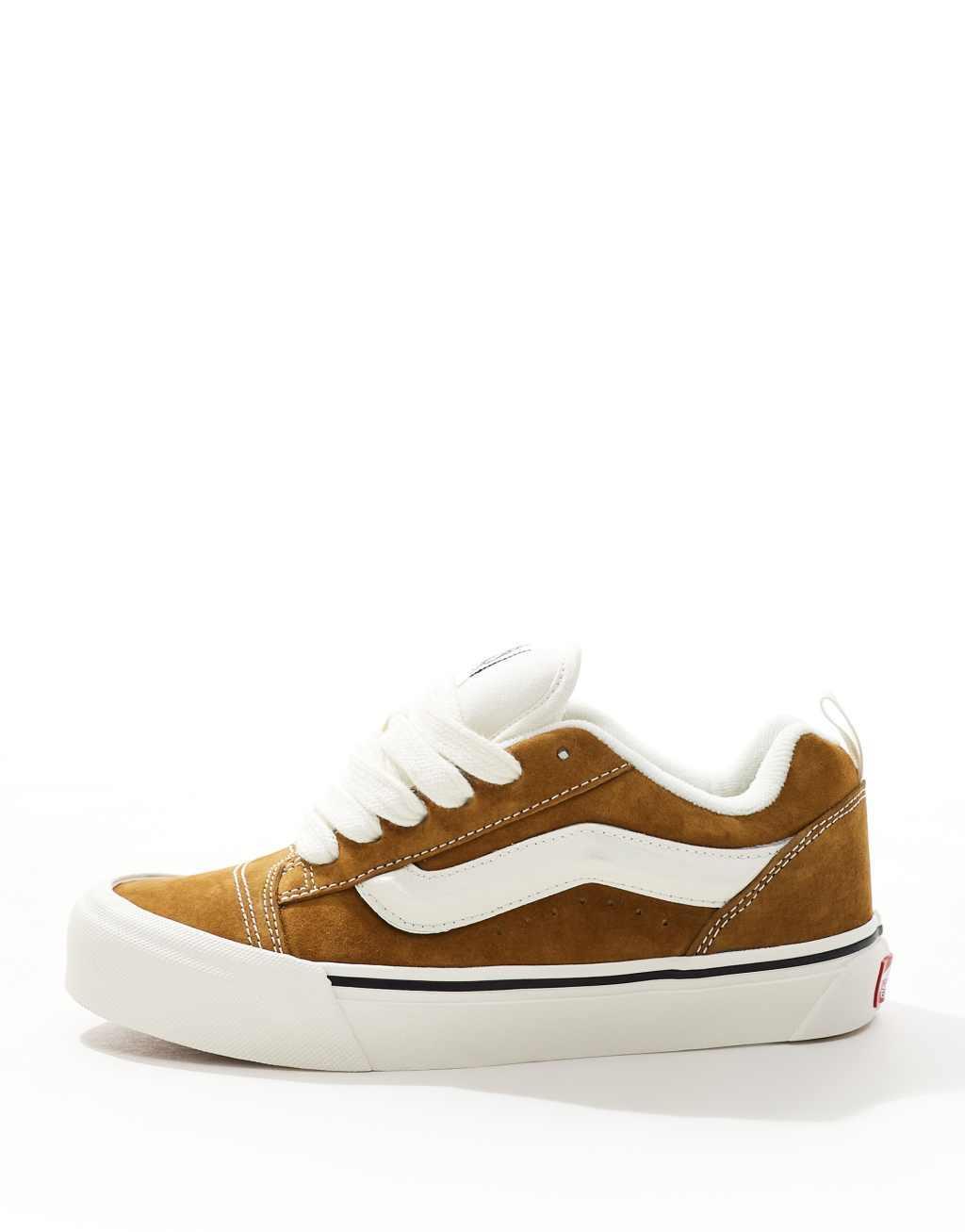 Vans Knu Skool sneaker with suede in brown Product Image