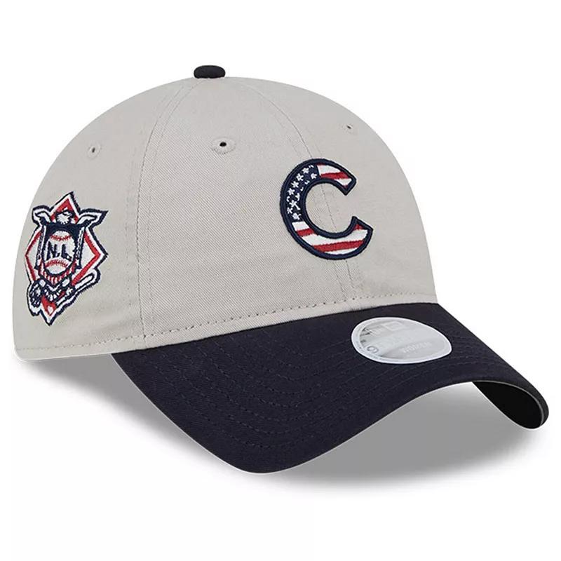 Womens New Era Khaki/Black Chicago Cubs 2024 Fourth of July 9TWENTY Adjustable Hat Product Image