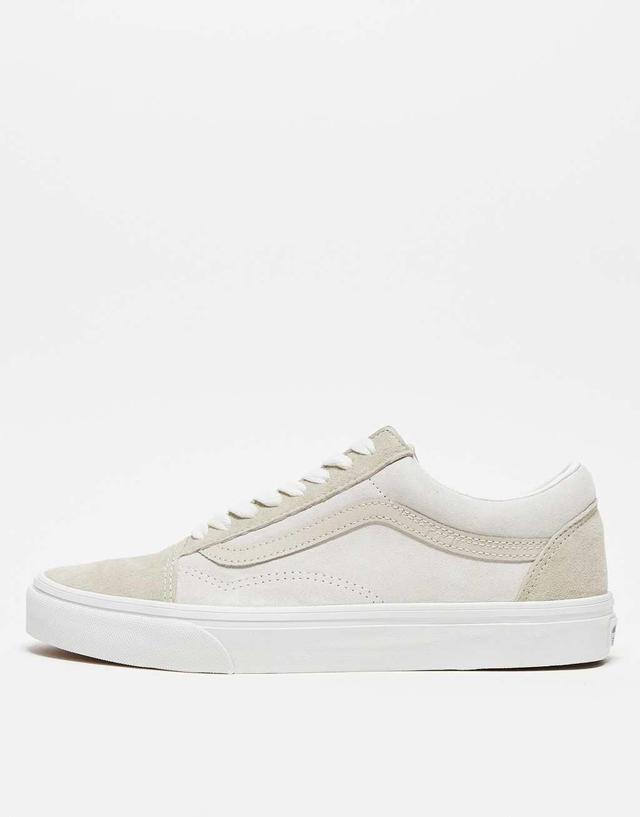 Vans Old Skool Suede sneakers in white and cream Product Image