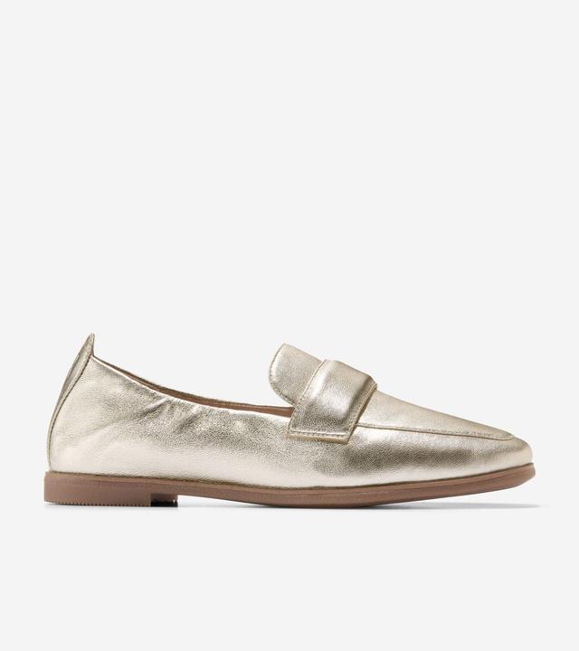 Cole Haan Womens Trinnie Soft Loafer - Gold Size 10 Product Image