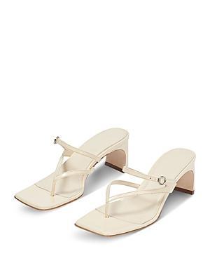 Aeyde Womens Giselle Square Toe Mid Heel Sandals Product Image