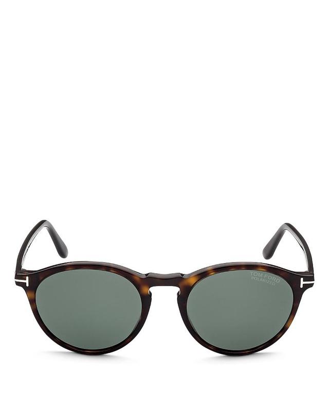 TOM FORD Aurele 52mm Polarized Round Sunglasses Product Image