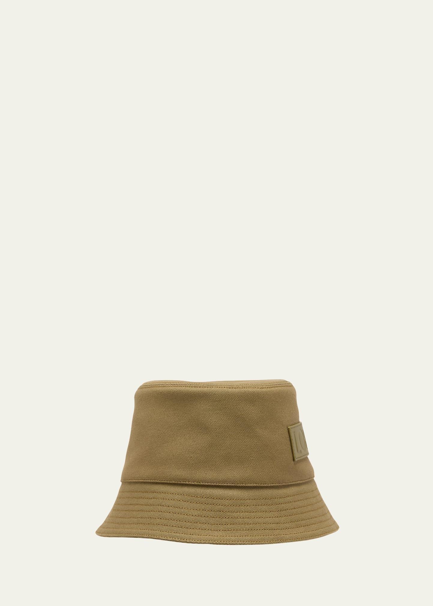 Mens Leather-Logo Bucket Hat Product Image