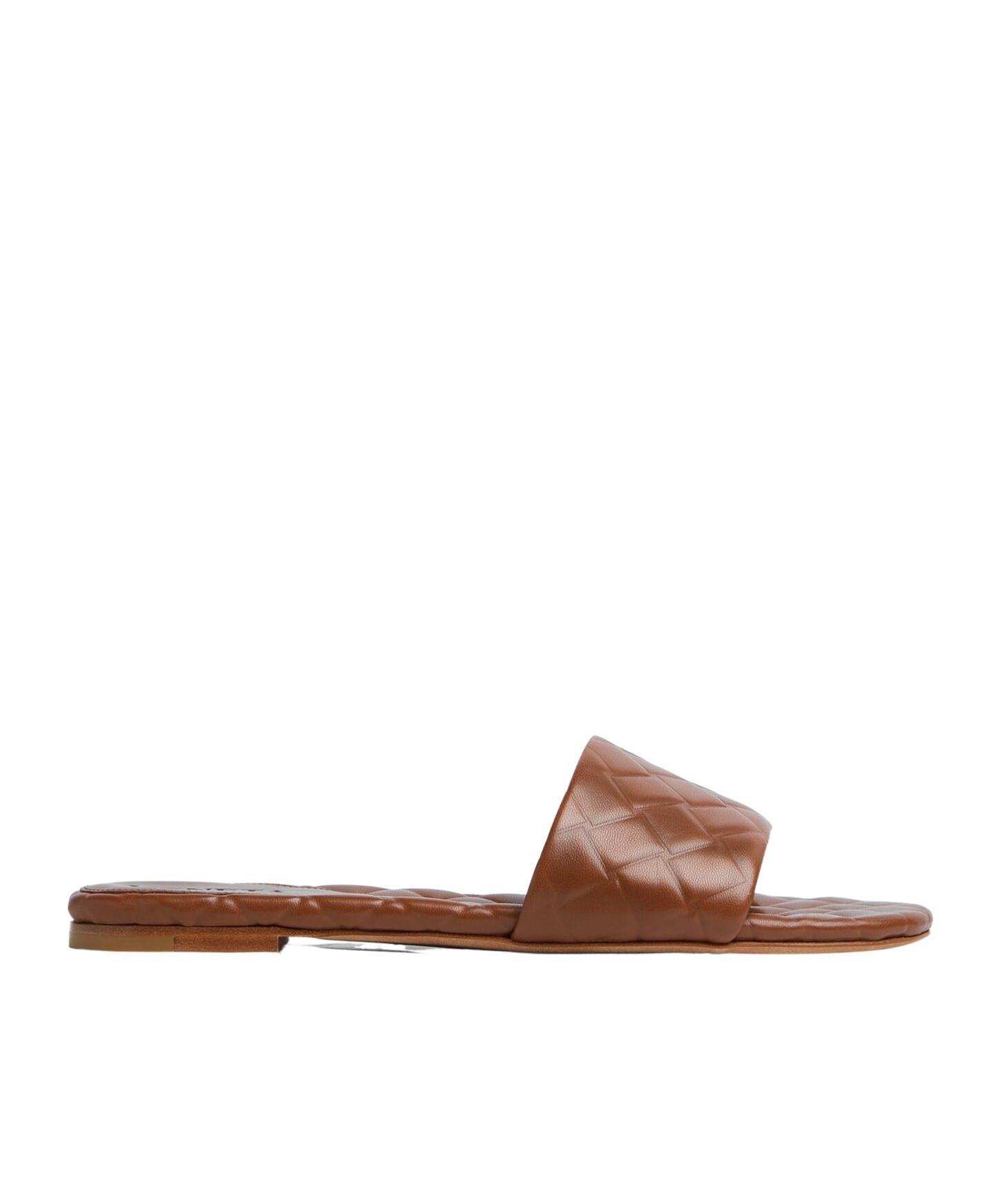 BOTTEGA VENETA Bottega  Veneta Amy Flat Mule In Brown Product Image