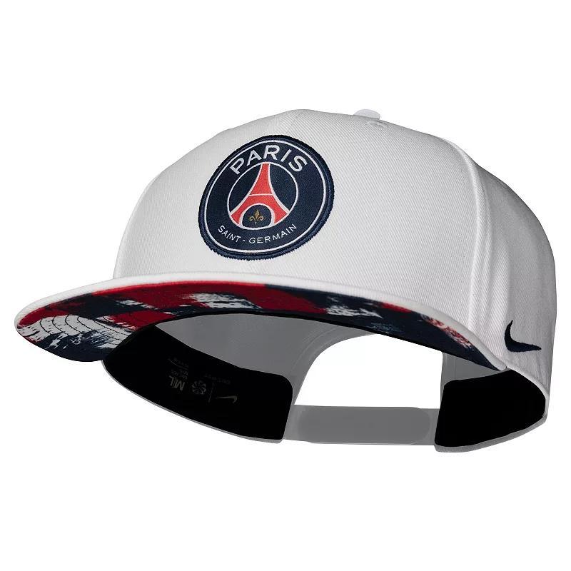 Mens Nike White Paris Saint-Germain Pro Snapback Hat Product Image