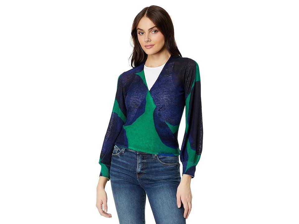 NIC+ZOE Ocean Dot 4-Way Cardy Multi) Women's Sweater Product Image