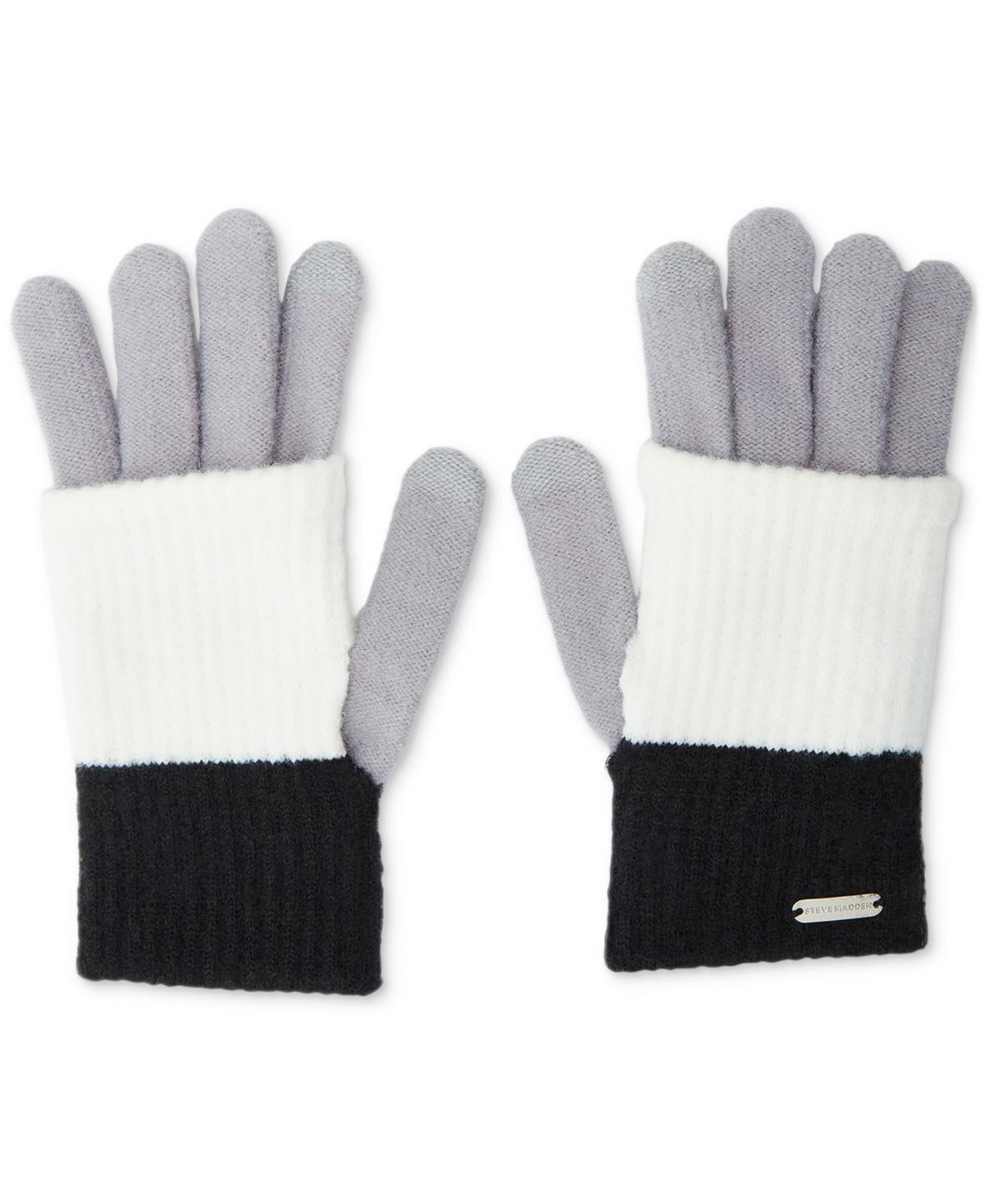 Steve Madden Womens Color-Blocked Long Cuff Magic Gloves Product Image